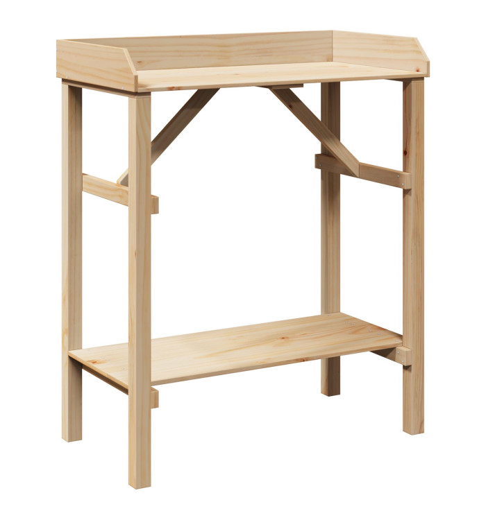 Table de rempotage de jardin 75x40x90 cm en bois de pin massif | Mobilier & Déco