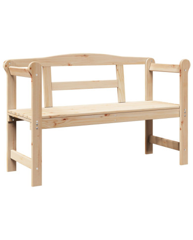 Banc d'extérieur  119x76x44 cm en bois de pin massif | Mobilier & Déco