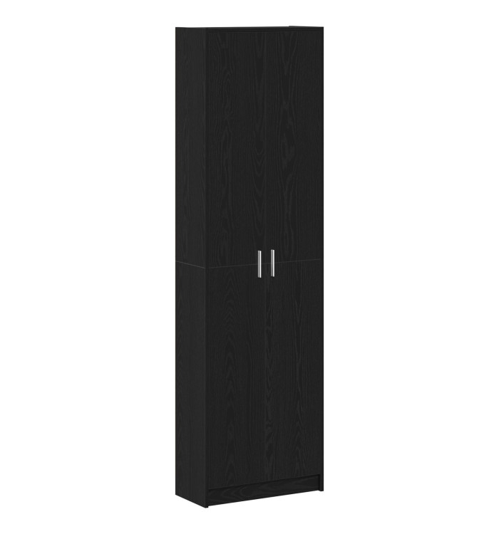 Armoire Chêne Noir 55x25x189 cm Bois d'ingénierie | Mobilier & Déco