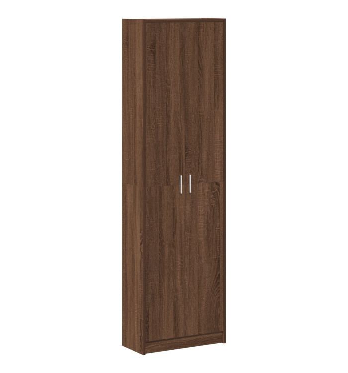 Armoire Chêne Marron 55x25x189 cm Bois d'Ingénierie | Mobilier & Déco