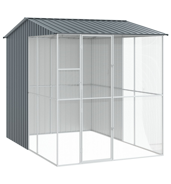 Aviary pour Oiseaux Anthracite 215x310x247 cm Acier | Mobilier & Déco