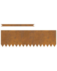 Bordures de pelouse 10 pcs en acier résistant aux intempéries 100x0.5x30 cm | Mobilier & Déco