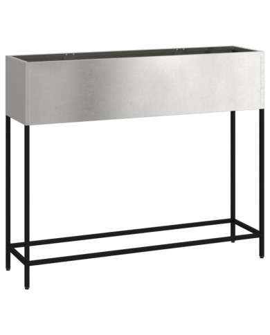 Jardinier surélevé 100x26x82 cm en Acier Inoxydable | Mobilier & Déco