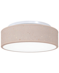 Luminaires de plafond avec abat-jour étoilé Taupe Ø 38 cm Tissu E27 | Mobilier & Déco