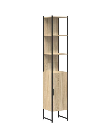 Meuble de salle de bain Chêne Sonoma 33x33x185,5 cm Bois d'ingénierie | Mobilier & Déco