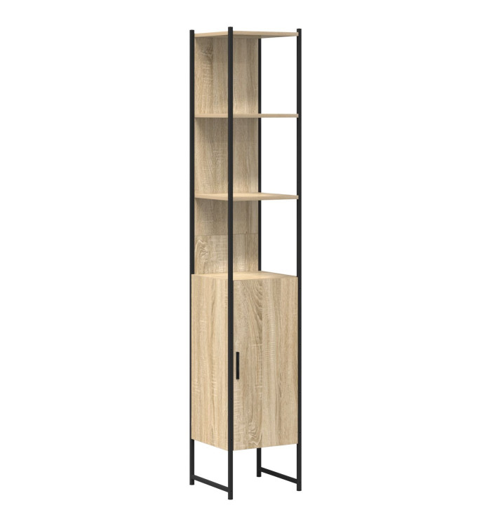 Meuble de salle de bain Chêne Sonoma 33x33x185,5 cm Bois d'ingénierie | Mobilier & Déco