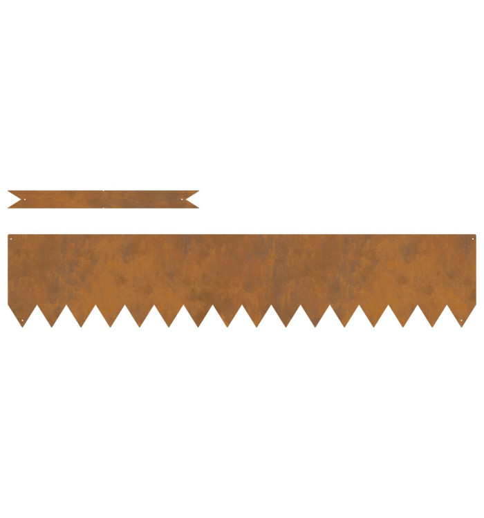 Bordures de pelouse 30 pcs 100x0.5x20 cm Acier corten | Mobilier & Déco