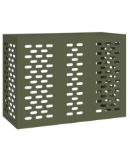 Housse de Climatiseur Olive Verte 110x50x80 cm Acier | Mobilier & Déco