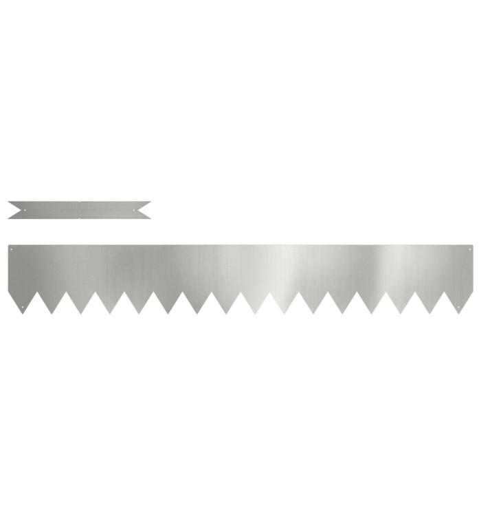 Bordures de pelouse 20 pcs 100x0.5x15 cm Acier galvanisé | Mobilier & Déco