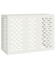 Housse de climatiseur blanche 110x50x80 cm en métal | Mobilier & Déco