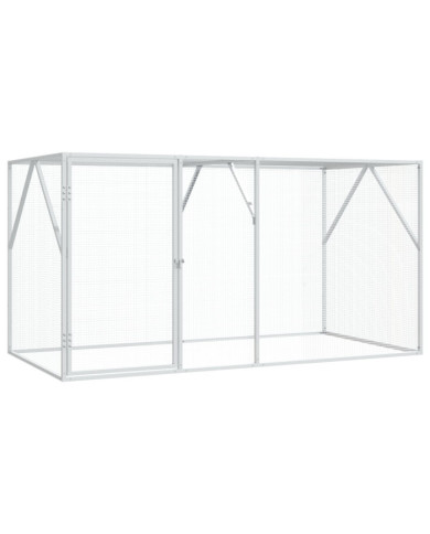 Aviary pour oiseaux Anthracite 102x208x108 cm Acier | Mobilier & Déco