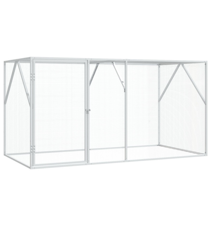 Aviary pour oiseaux Anthracite 102x208x108 cm Acier | Mobilier & Déco