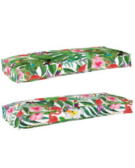 Coussins de Palette pour Banc 2 pcs Jungle Tropical 100x40x8 cm Tissu Oxford | Mobilier & Déco
