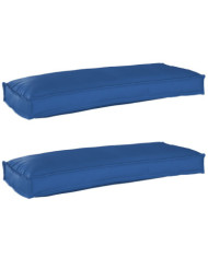 Coussins en Palette pour Banc 2 pcs Bleu Royal 100x40x8 cm Tissu Oxford | Mobilier & Déco
