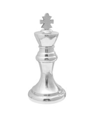 Sculptures d'échecs 2 pcs Argent Aluminium | Mobilier & Déco