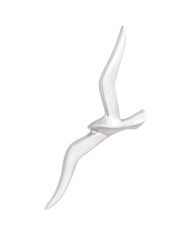Mouette Murale 2 Paquet Argent Aluminium | Mobilier & Déco