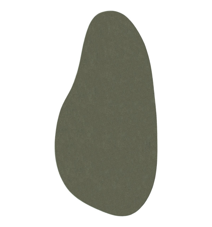 Tapis 'HUARTE' à poils courts, doux et lavable Vert forêt 100x200 cm | Mobilier & Déco