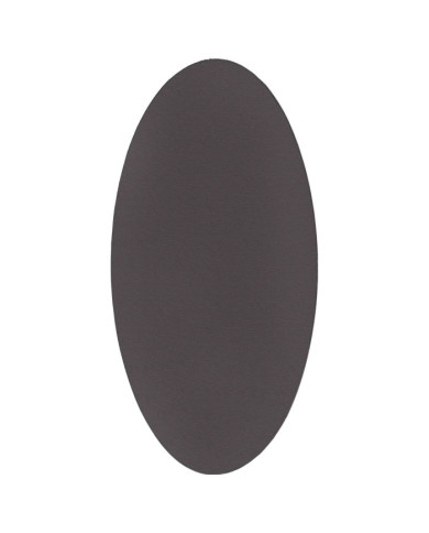 Tapis "HUARTE" Anthracite 100x200 cm Ovale | Mobilier & Déco