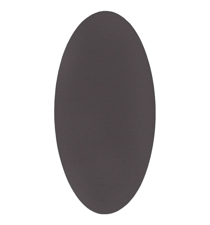 Tapis "HUARTE" Anthracite 100x200 cm Ovale | Mobilier & Déco