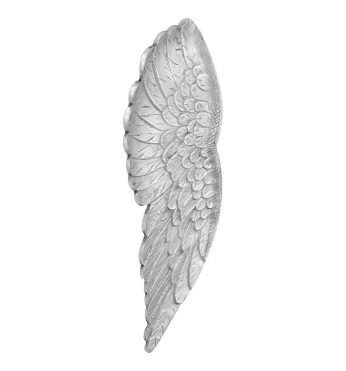 Sculpture Petites Ailes Argent 17x5x59 cm en Aluminium | Mobilier & Déco