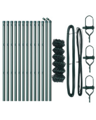 Clôture en maillons chaines Pack de 2 Vert Métal 0,8 x 25 m | Mobilier & Déco