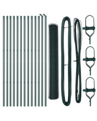 Set de Clôture  Lot de 2 Vert Métal Grande Durable | Mobilier & Déco