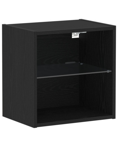 Étagère Flottante Chêne Noir 40x28,5x40 cm Bois d'ingénierie | Mobilier & Déco