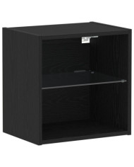 Étagère Flottante Chêne Noir 40x28,5x40 cm Bois d'ingénierie | Mobilier & Déco