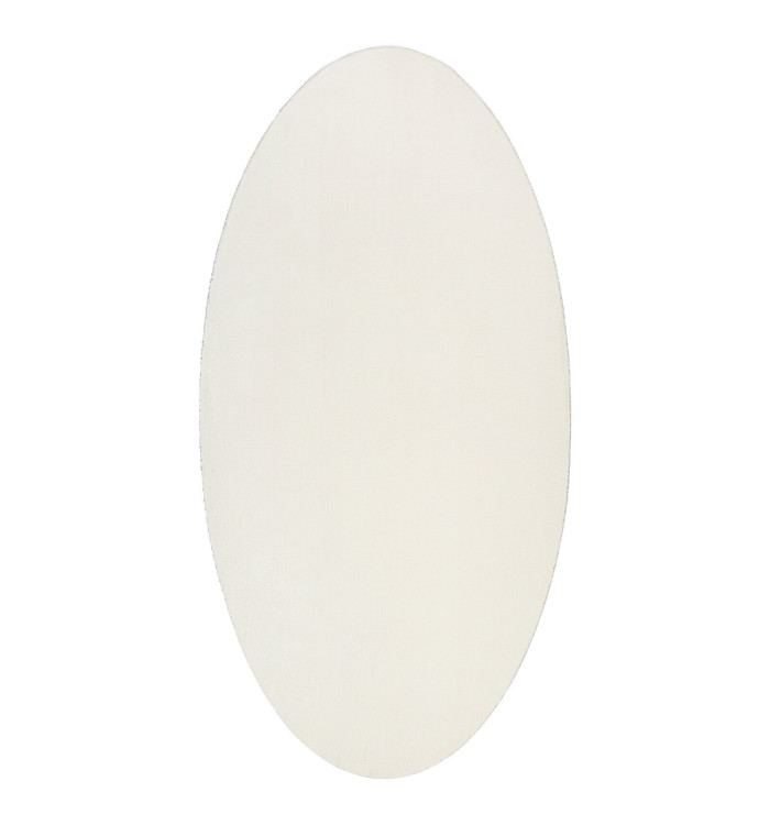 Tapis "HUARTE" Crème 100x200 cm Ovale | Mobilier & Déco