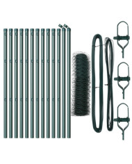 Kit de Clôture Lot de 2 Vert Forêt Acier Revêtu 25 x 0,5 m | Mobilier & Déco