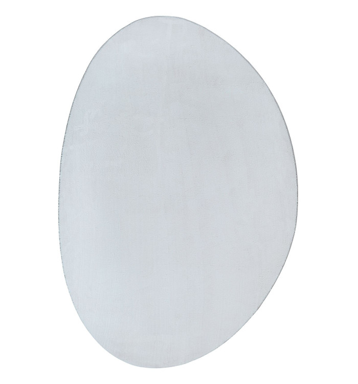 Tapis "HUARTE" à poil court doux et lavable gris 160x230 cm | Mobilier & Déco