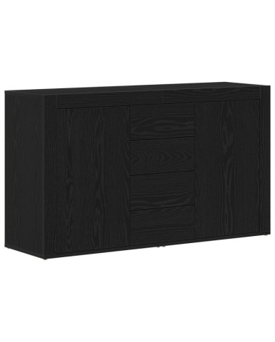 Buffet Chêne noir Bois d'ingénierie 120 x 36 x 69 cm Rangement | Mobilier & Déco