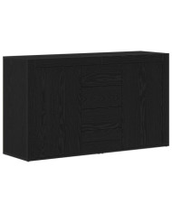 Buffet Chêne noir Bois d'ingénierie 120 x 36 x 69 cm Rangement | Mobilier & Déco