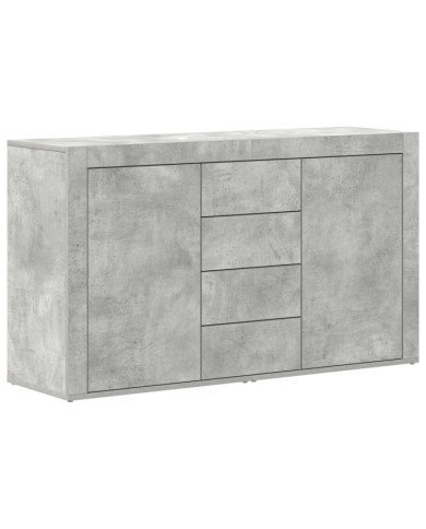 Buffet Gris béton Bois d'ingénierie 120 x 36 x 69 cm Rangement | Mobilier & Déco