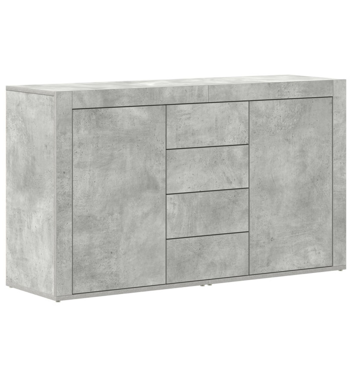 Buffet Gris béton Bois d'ingénierie 120 x 36 x 69 cm Rangement | Mobilier & Déco