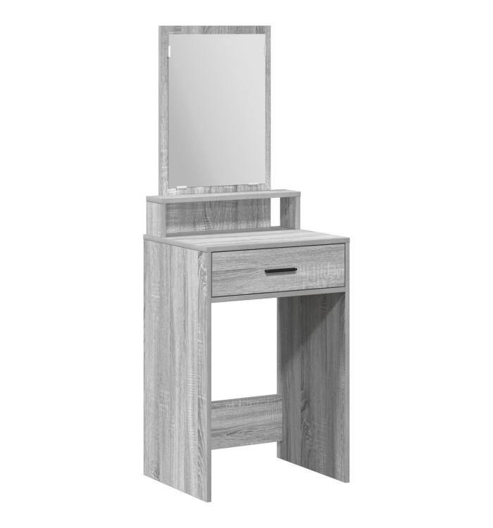 Table de maquillage avec tiroirs gris Sonoma 50x41x140 cm | Mobilier & Déco