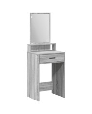 Table de maquillage avec tiroirs gris Sonoma 50x41x140 cm | Mobilier & Déco