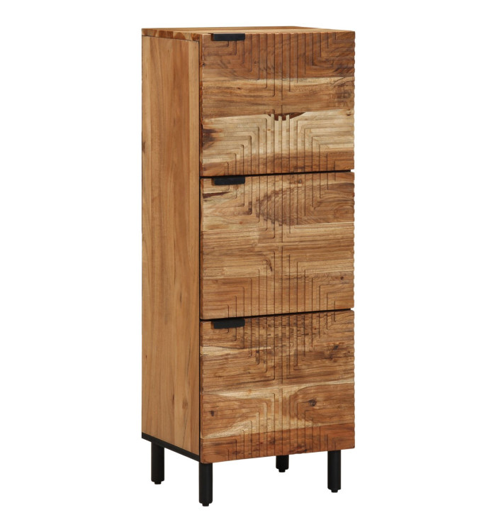 Highboard 40x33x110 cm en bois d'acacia solide | Mobilier & Déco