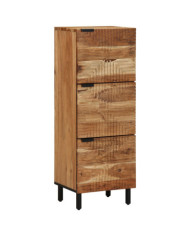 Highboard 40x33x110 cm en bois d'acacia solide | Mobilier & Déco