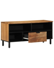 Meuble TV 100x33,5x46 cm en Bois Massif d'Acacia | Mobilier & Déco