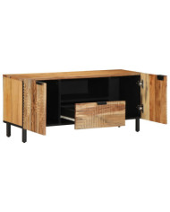 Meuble TV 105x33,5x46 cm en bois massif d'acacia | Mobilier & Déco