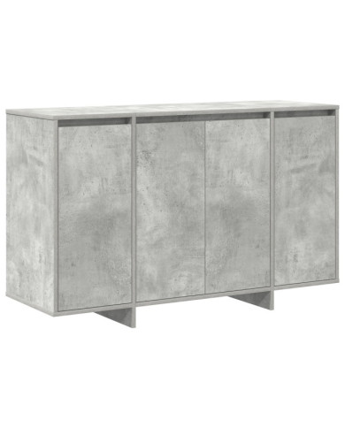 Buffet gris béton Gris béton Mélamine 120 x 41 x 75 cm | Mobilier & Déco