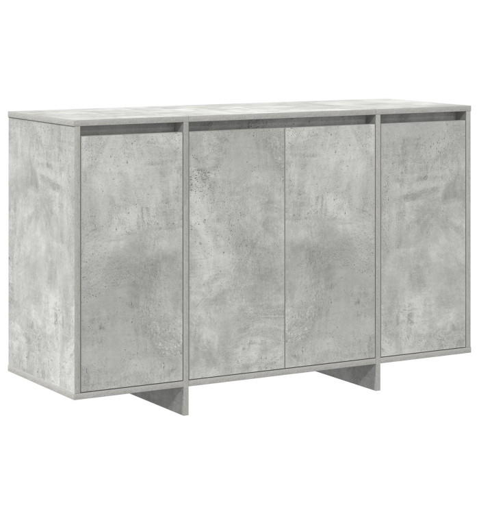 Buffet gris béton Gris béton Mélamine 120 x 41 x 75 cm | Mobilier & Déco
