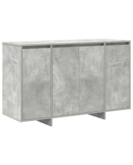 Buffet gris béton Gris béton Mélamine 120 x 41 x 75 cm | Mobilier & Déco