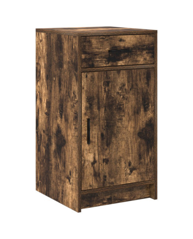 Buffet Chêne Fumé 40x41x75 cm Bois Ingénierie | Mobilier & Déco