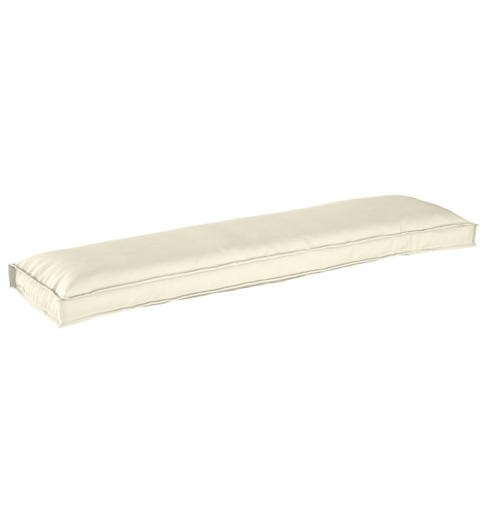 Coussin de Palette pour Banc crème 150x40x8 cm Tissu Oxford | Mobilier & Déco