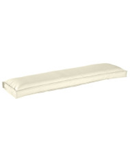 Coussin de Palette pour Banc crème 150x40x8 cm Tissu Oxford | Mobilier & Déco