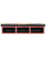 Meuble TV mural Multicolore 100x30x22cm en bois d'ingénierie | Mobilier & Déco