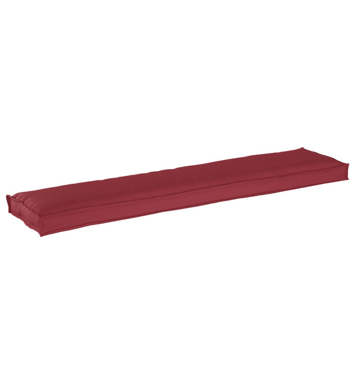 Coussin de palette pour banc Rouge vin 180x40x8 cm Tissu Oxford | Mobilier & Déco