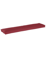 Coussin de palette pour banc Rouge vin 180x40x8 cm Tissu Oxford | Mobilier & Déco